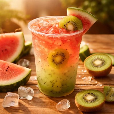 Kiwi watermelon refresher dunkin donuts medium