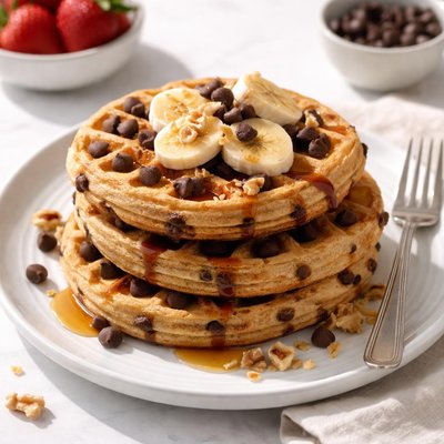 Kodiak choclate chip protein waffles