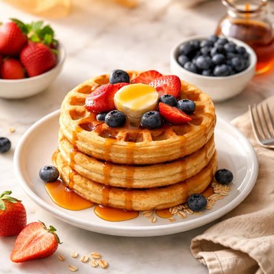 Kodiak frozen proten waffle thick and fluffy