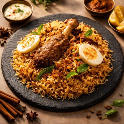 Kolkata mutton biryani