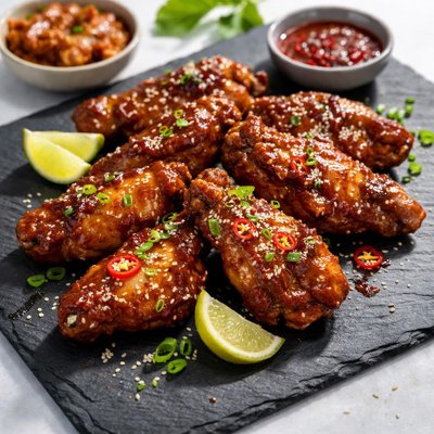 Korean bbq chicken wings