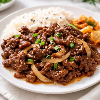Korean beef bulgogi