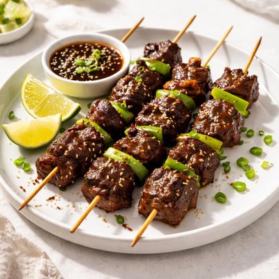 Korean beef skewers