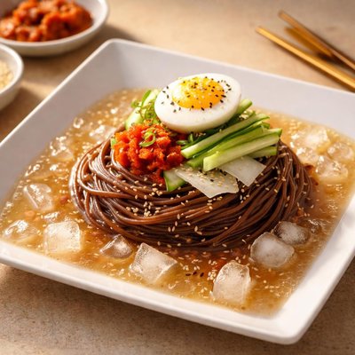 Korean cold buckwheat noodles