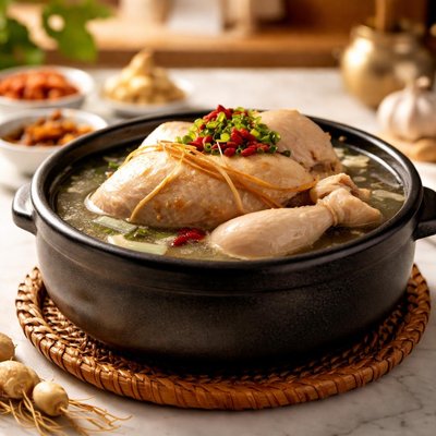 Korean ginseng chicken