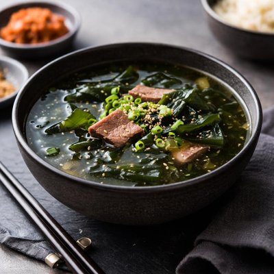 Korean seaweed soup