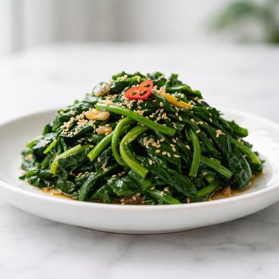 Korean spinach side dish