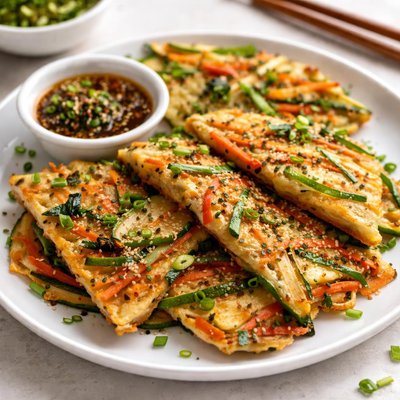 Korean vegetable pancake