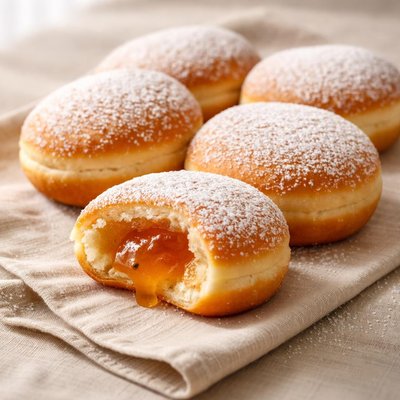 Berliner mit Marmelade