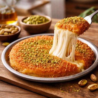 Kunafa with cheese