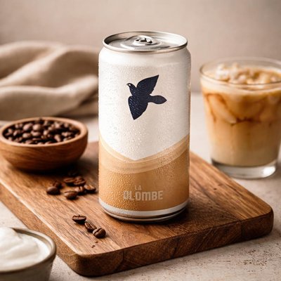 La colombe latte can