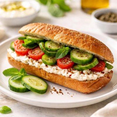 Labneh sandwich
