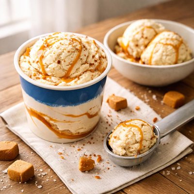 Lactaid salted caramel ice cream