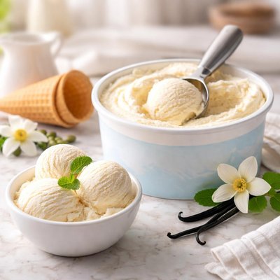 Lactate ice cream vanilla