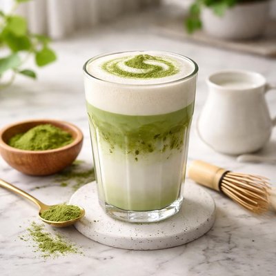 Lactose free matcha latte