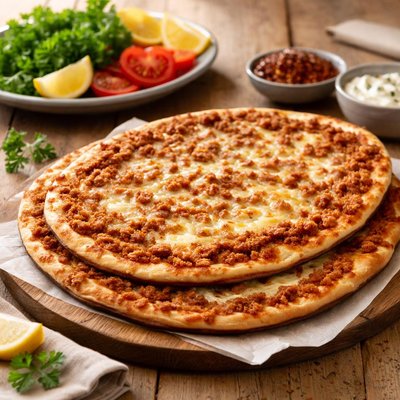 Lahmacun with cheese
