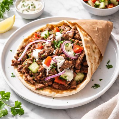 Lamb and beef donair