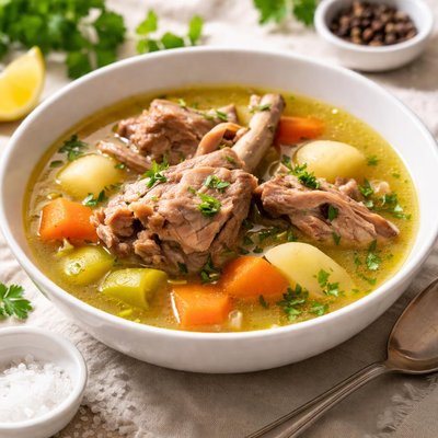 Lamb broth