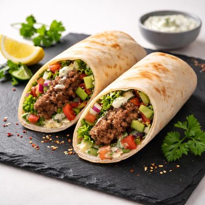 Lamb kafta wrap