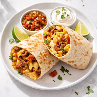 Large breakfast burrito