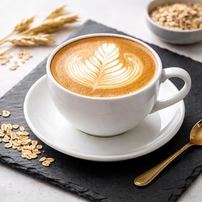 Large cappuccino with oat milk