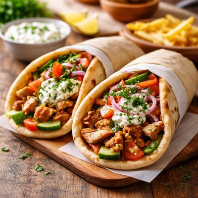 Large chicken gyros