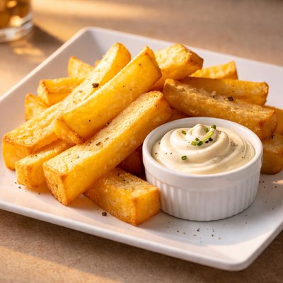 Large chips with mayo