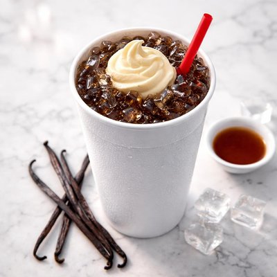 Large coke zero with vanilla from sonic