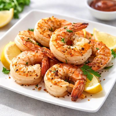 Large cooked shrimp