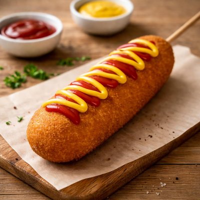 Large corn dog