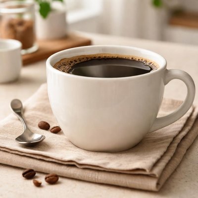 Large cup of black coffee