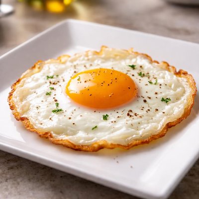 Large fried egg