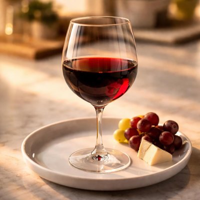 Large glass red wine