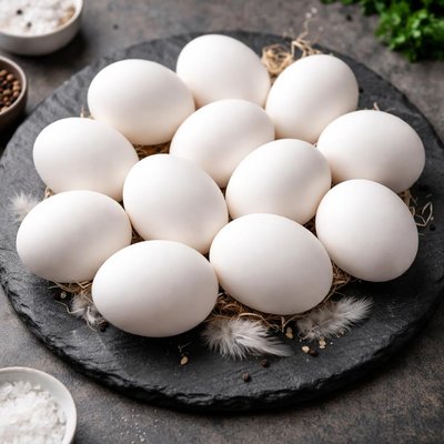 Large grade a white eggs