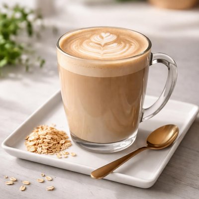 Large oat milk latte