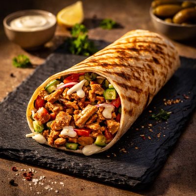 Large shawerma sandwich