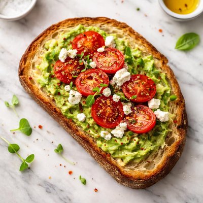 Large sourdough slice of toast