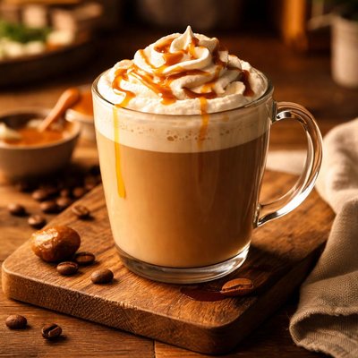 Large starbucks caramel latte