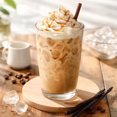 Large vanilla ice coffee