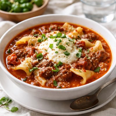 Lasagna soup