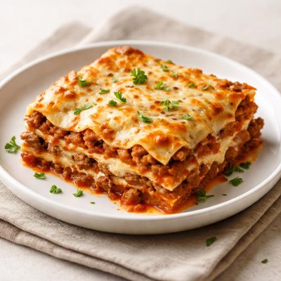 Lasagne mit magerem Rinderhackfleisch
