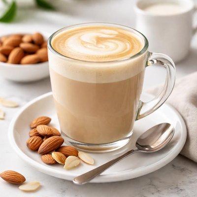 Latte with almond milk