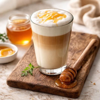 Latte with honey