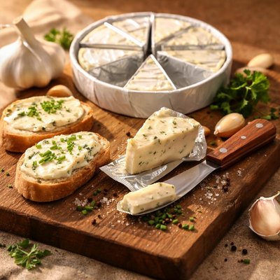 Laughing cow garlic herb