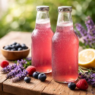 Lavender alpine kombucha