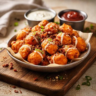 Lazy dog sweet tater tots
