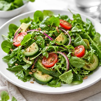 Insalata verde a foglia