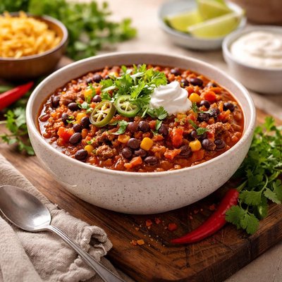 Lean beef chili con carne