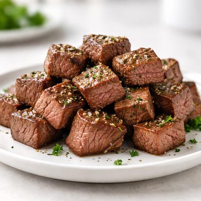 Lean beef steak cubes