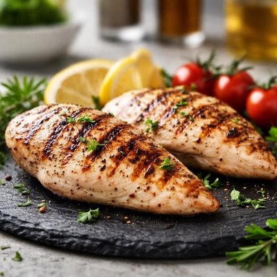 Lean grilled chicken breast